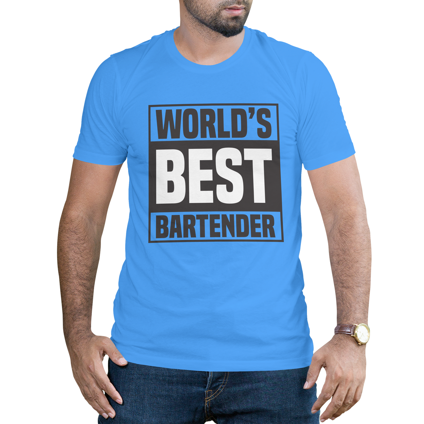 World's best bartender drinking Men's t-shirt - Premium t-shirt from Lees Krazy Teez - Just $16.95! Shop now at Lees Krazy Teez
