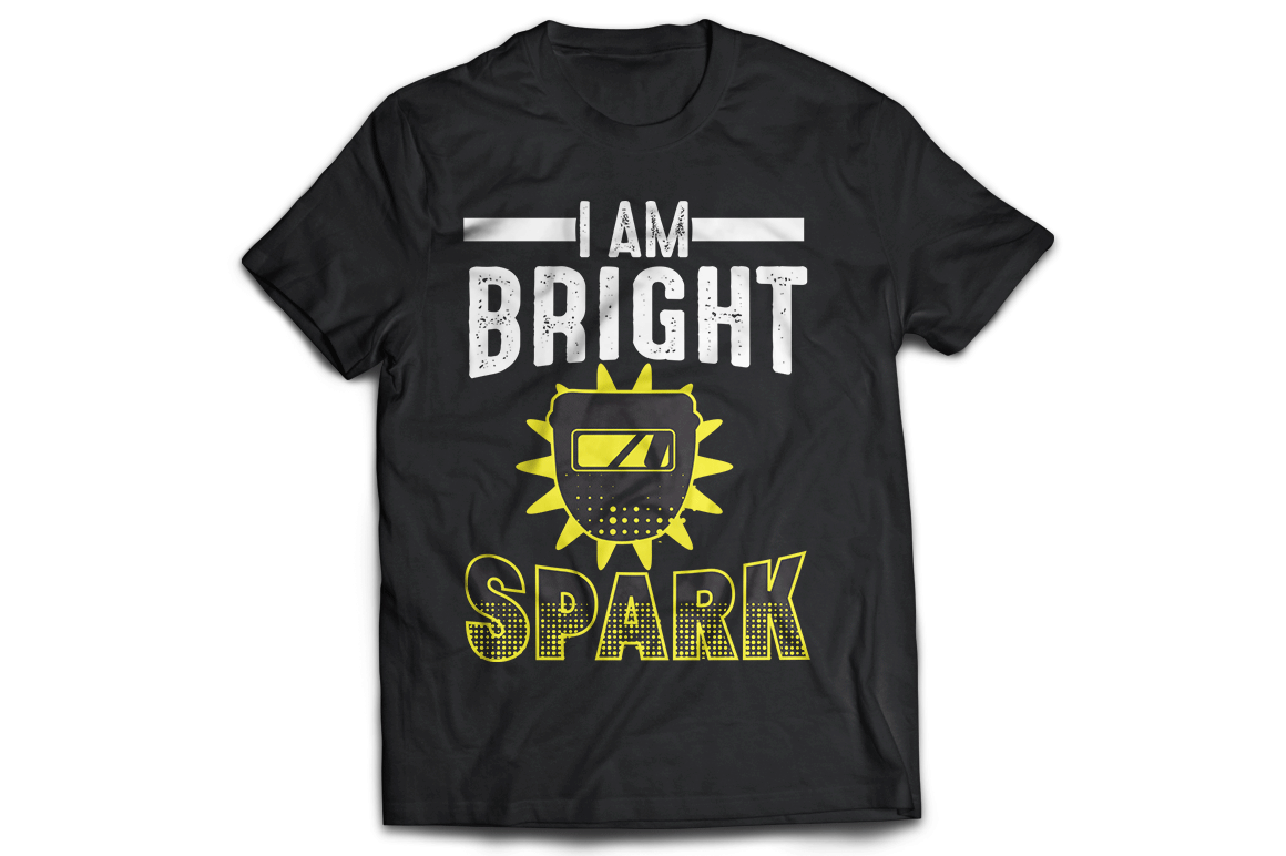 I am bright spark Mens womens unisex t-shirt - Premium t-shirt from MyDesigns - Just $21.95! Shop now at Lees Krazy Teez