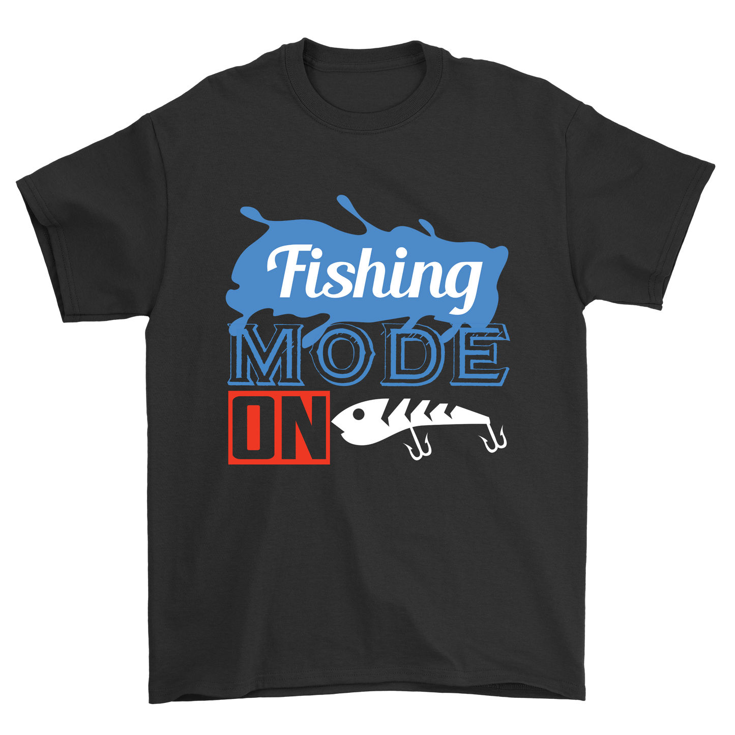 fishing mode on Men's fishing outdoor t-shirt - Premium t-shirt from MyDesigns - Just $19.95! Shop now at Lees Krazy Teez