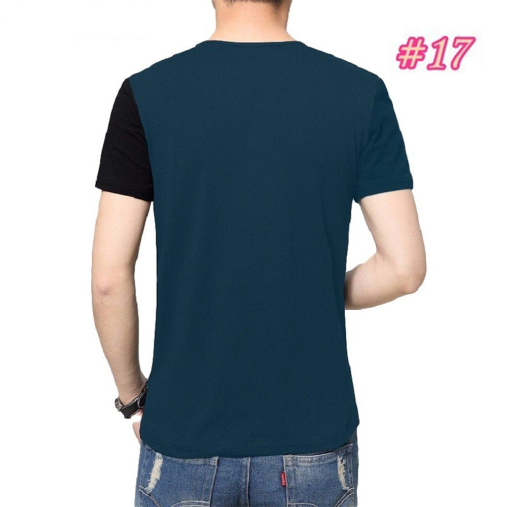 Effortless Style: Men's Slim Fit Crew Neck T-Shirt - Short Sleeve Casual Comfort in Sizes M-3XL - Premium t-shirt from eprolo - Just $16.95! Shop now at Lees Krazy Teez