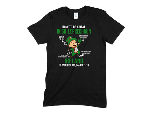How to be a real lrish leprechaun ireland t-shirt - Premium t-shirt from MyDesigns - Just $21.95! Shop now at Lees Krazy Teez