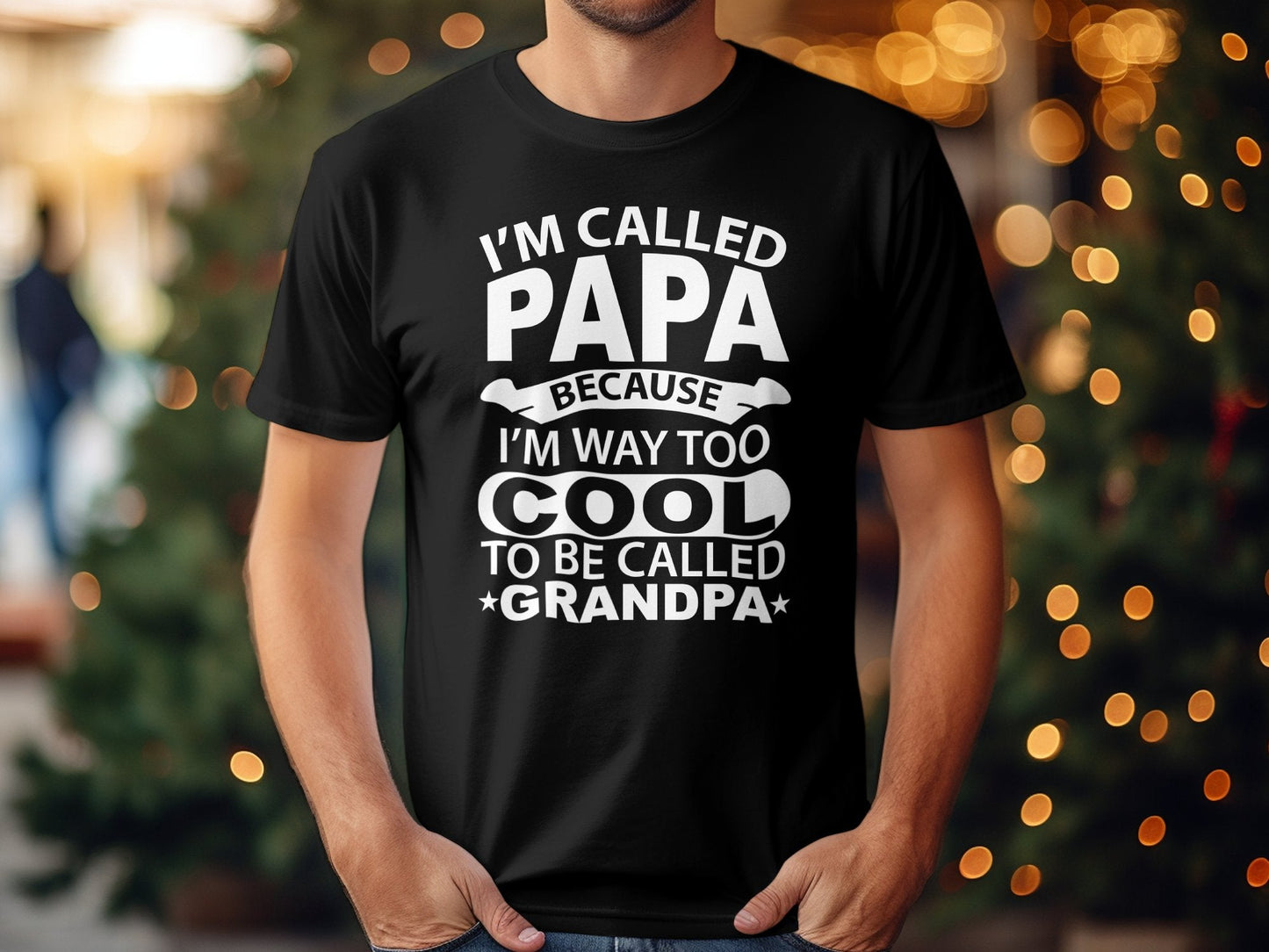 I'm called Papa because im way too cool Men's tee - Premium t-shirt from MyDesigns - Just $21.95! Shop now at Lees Krazy Teez