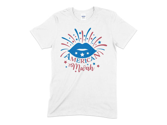 American Mwah 4th of july 1776 independence t-shirt - Premium t-shirt from MyDesigns - Just $21.95! Shop now at Lees Krazy Teez