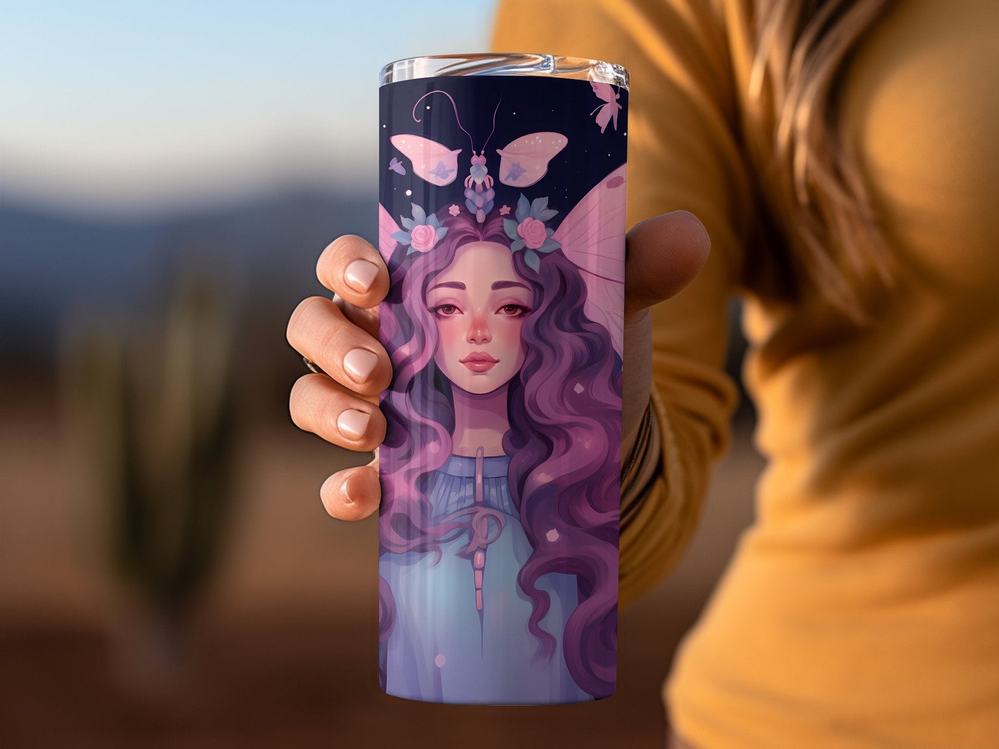 Witch pink butterfly  20oz skinny sublimation tumbler - Premium tumbler from MyDesigns - Just $29.95! Shop now at Lees Krazy Teez