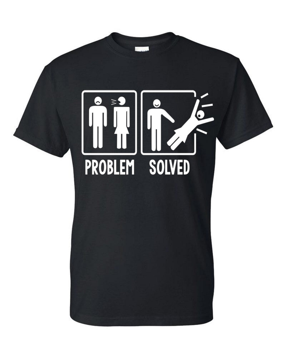 Problem solved funny break up Men's t-shirt - Premium t-shirt from MyDesigns - Just $19.95! Shop now at Lees Krazy Teez