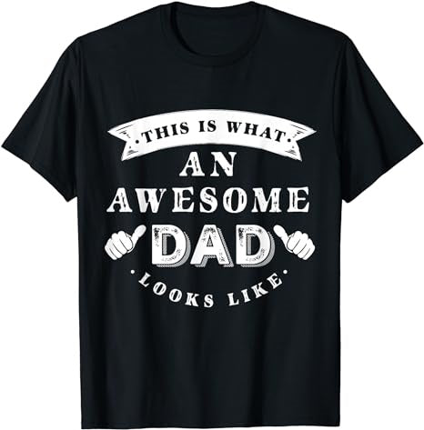 This is What An Awesome Dad Looks Like Father T-Shirt - Premium t-shirt from MyDesigns - Just $19.95! Shop now at Lees Krazy Teez