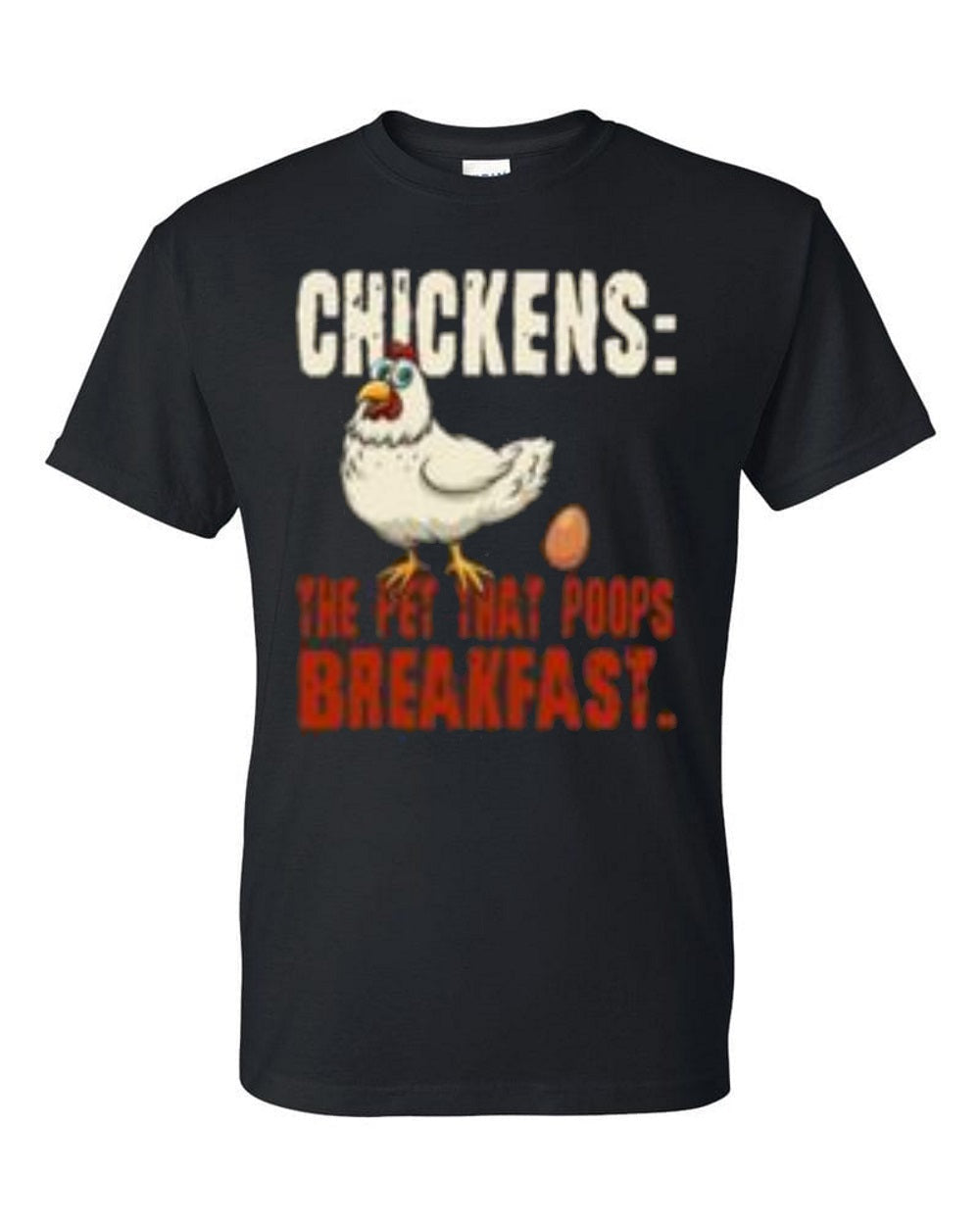 Chickens the pet that poops breakfast t-shirt - Premium t-shirt from MyDesigns - Just $19.95! Shop now at Lees Krazy Teez