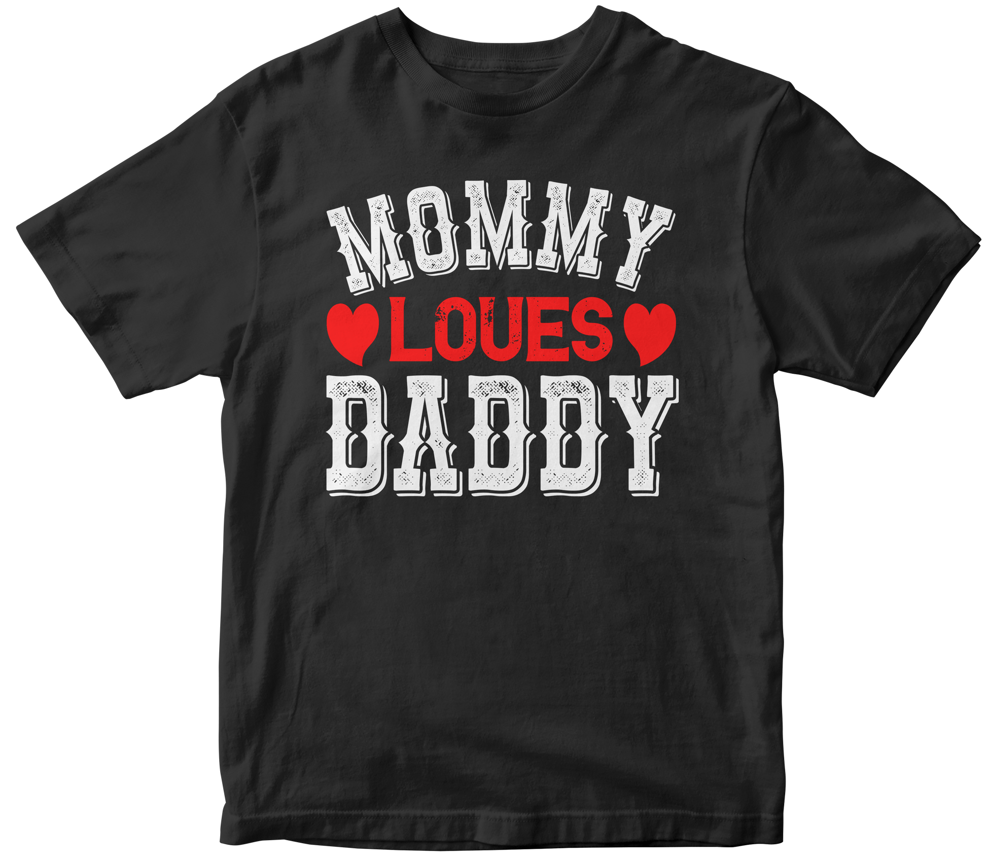 mommy loves daddy t-shirt - Premium t-shirt from MyDesigns - Just $21.95! Shop now at Lees Krazy Teez