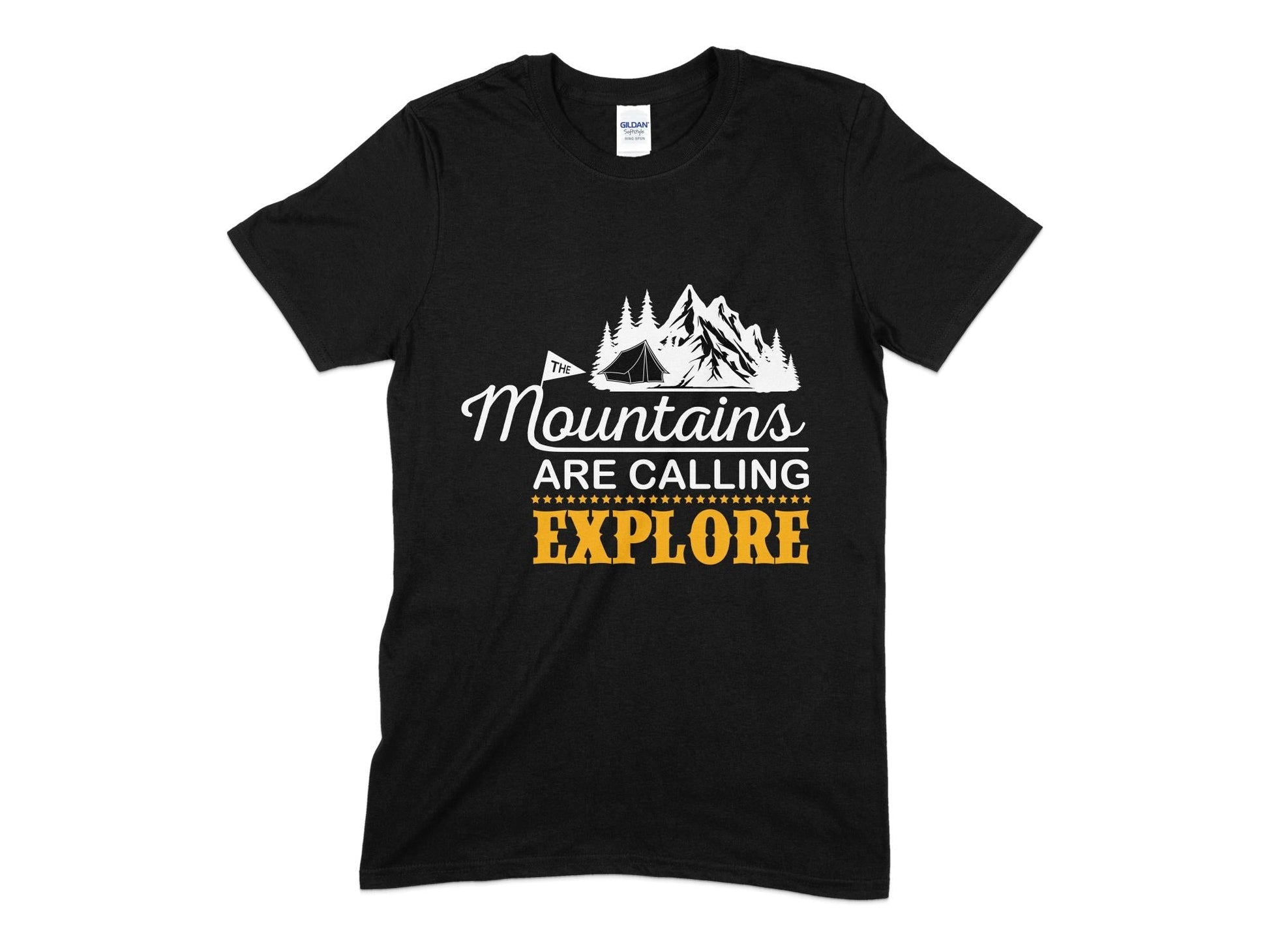 Mountains are calling explore hiking t-shirt - Premium t-shirt from MyDesigns - Just $19.95! Shop now at Lees Krazy Teez