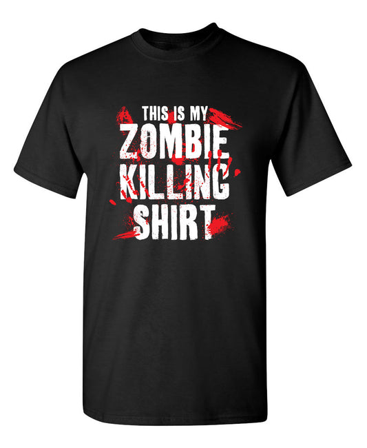 This Is My Zombie Killing Shirt - Premium t-shirt from MyDesigns - Just $19.95! Shop now at Lees Krazy Teez