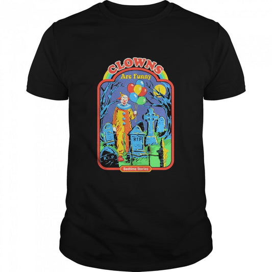 Clowns are funny bedtime stories unisex t-shirt - Premium t-shirt from MyDesigns - Just $19.95! Shop now at Lees Krazy Teez