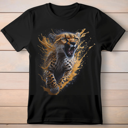 3d Cheetah vector splash art realistic Men's t-shirt - Premium t-shirt from Lees Krazy Teez - Just $21.95! Shop now at Lees Krazy Teez