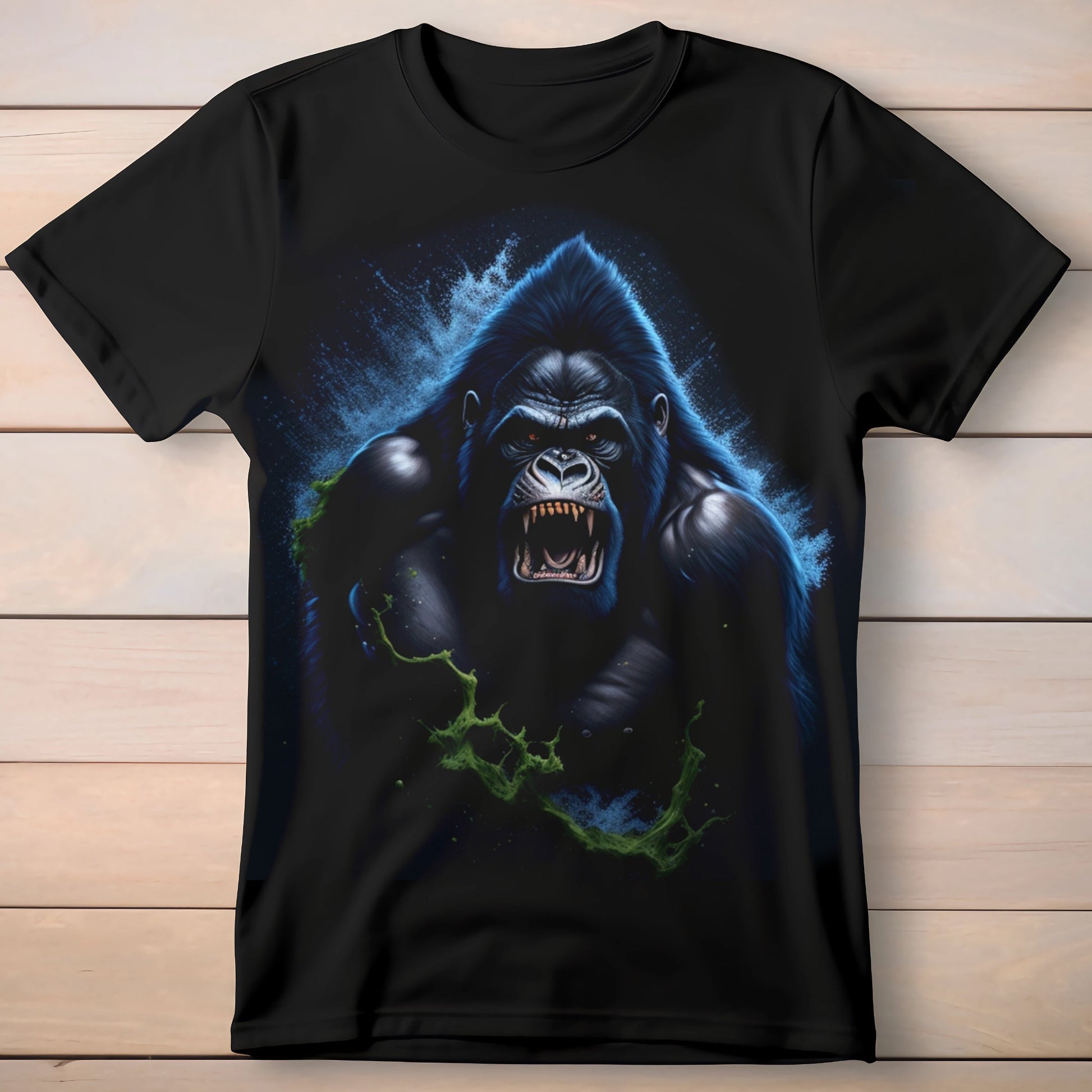 3d Gorilla vector splash art horror Halloween Men's t-shirt - Premium t-shirt from Lees Krazy Teez - Just $19.95! Shop now at Lees Krazy Teez