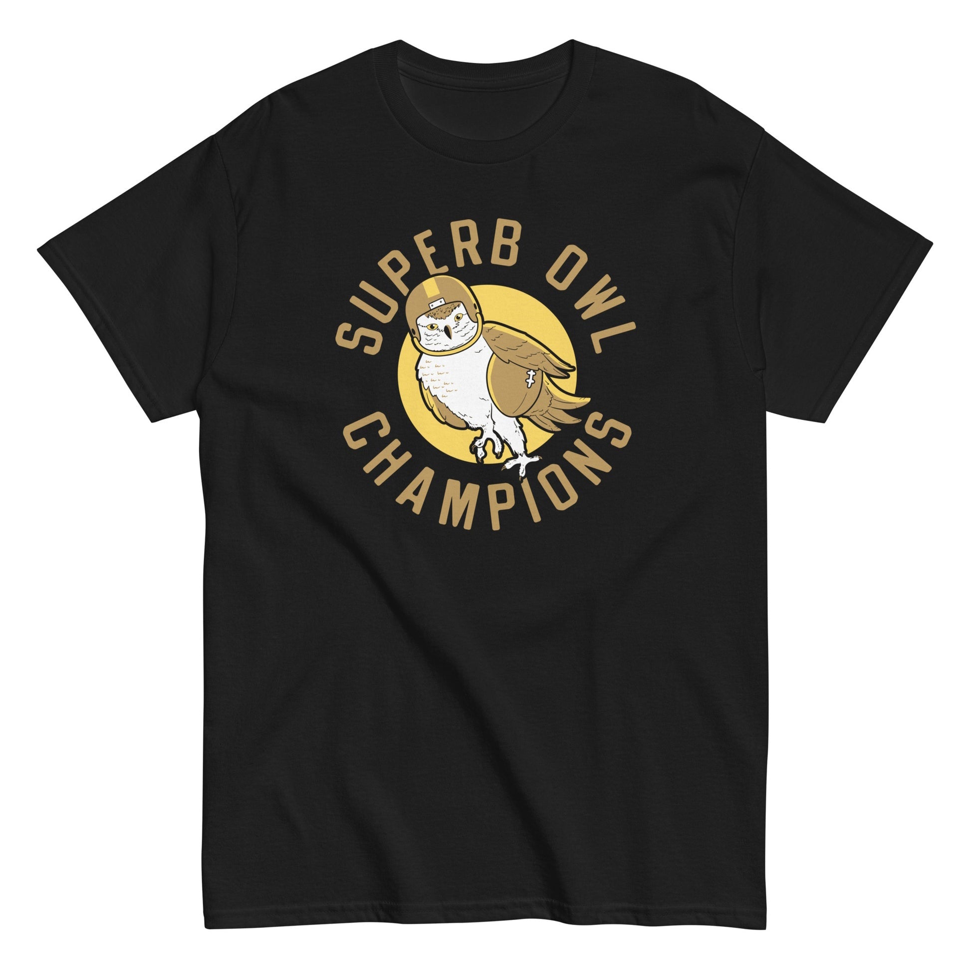 Superb owl champions own awesome men's t-shirt - Premium t-shirt from MyDesigns - Just $19.95! Shop now at Lees Krazy Teez