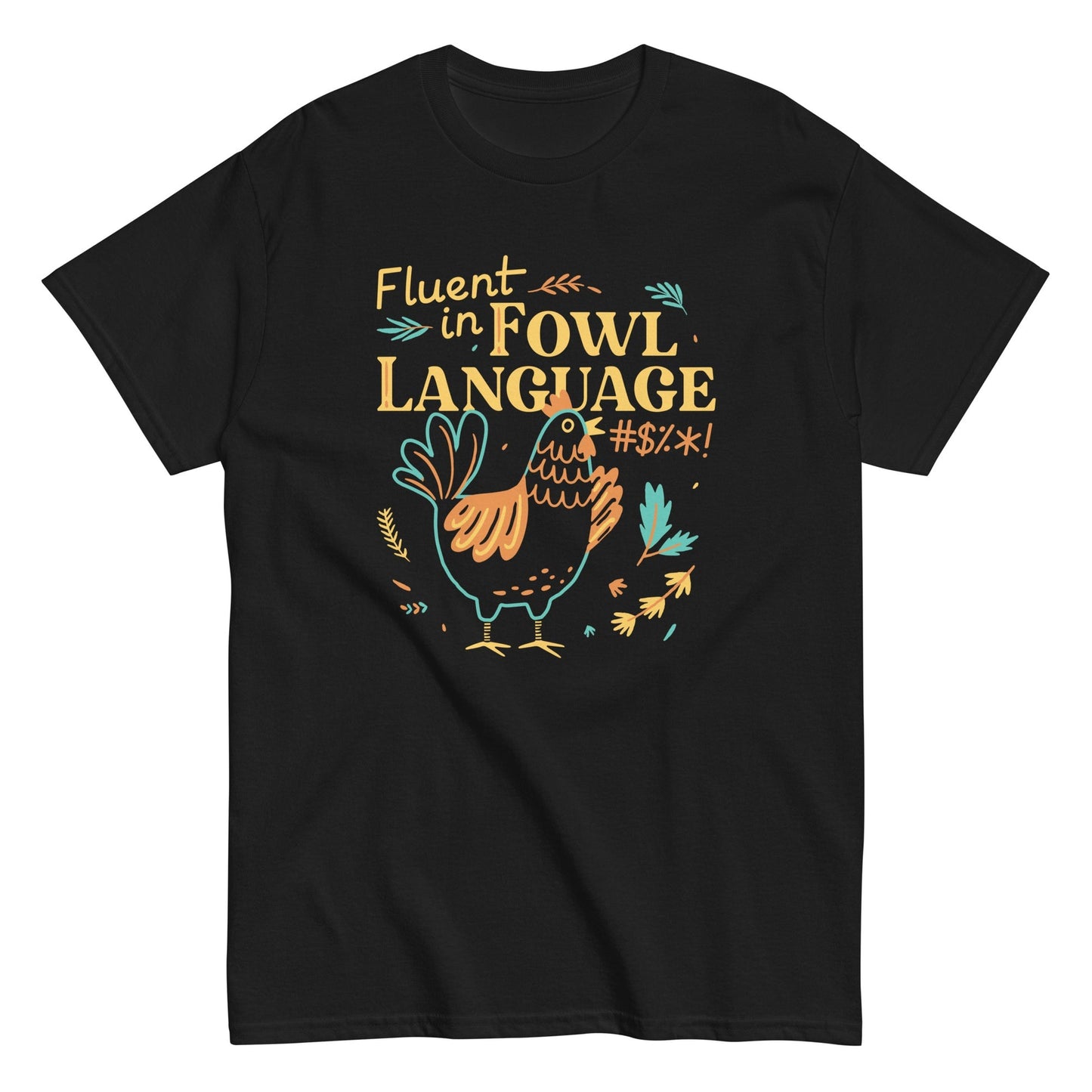 Fluent is fowl language Men's t-shirt - Premium t-shirt from MyDesigns - Just $19.95! Shop now at Lees Krazy Teez