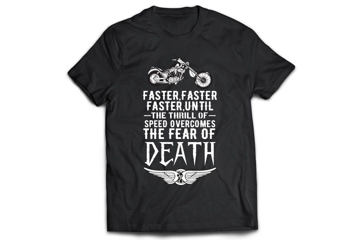 Faster faster faster until the thrill of speed overcomes the fear of death - Premium t-shirt from MyDesigns - Just $19.95! Shop now at Lees Krazy Teez