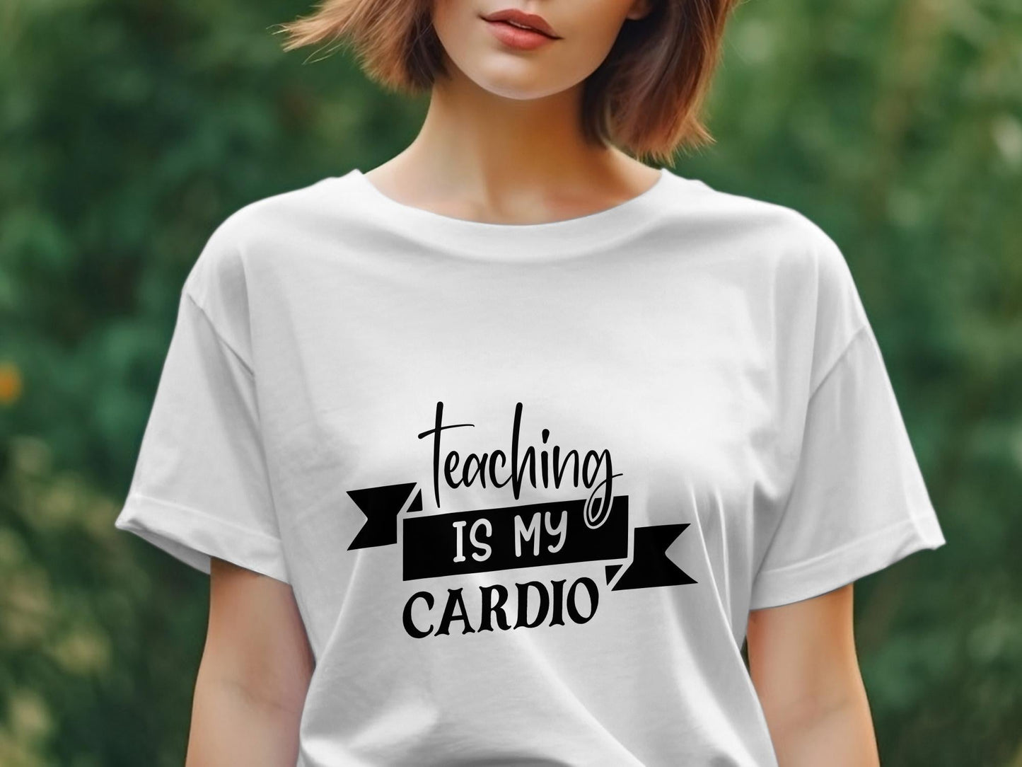 teaching is my cardio Women's awesome tee - Premium t-shirt from MyDesigns - Just $19.95! Shop now at Lees Krazy Teez