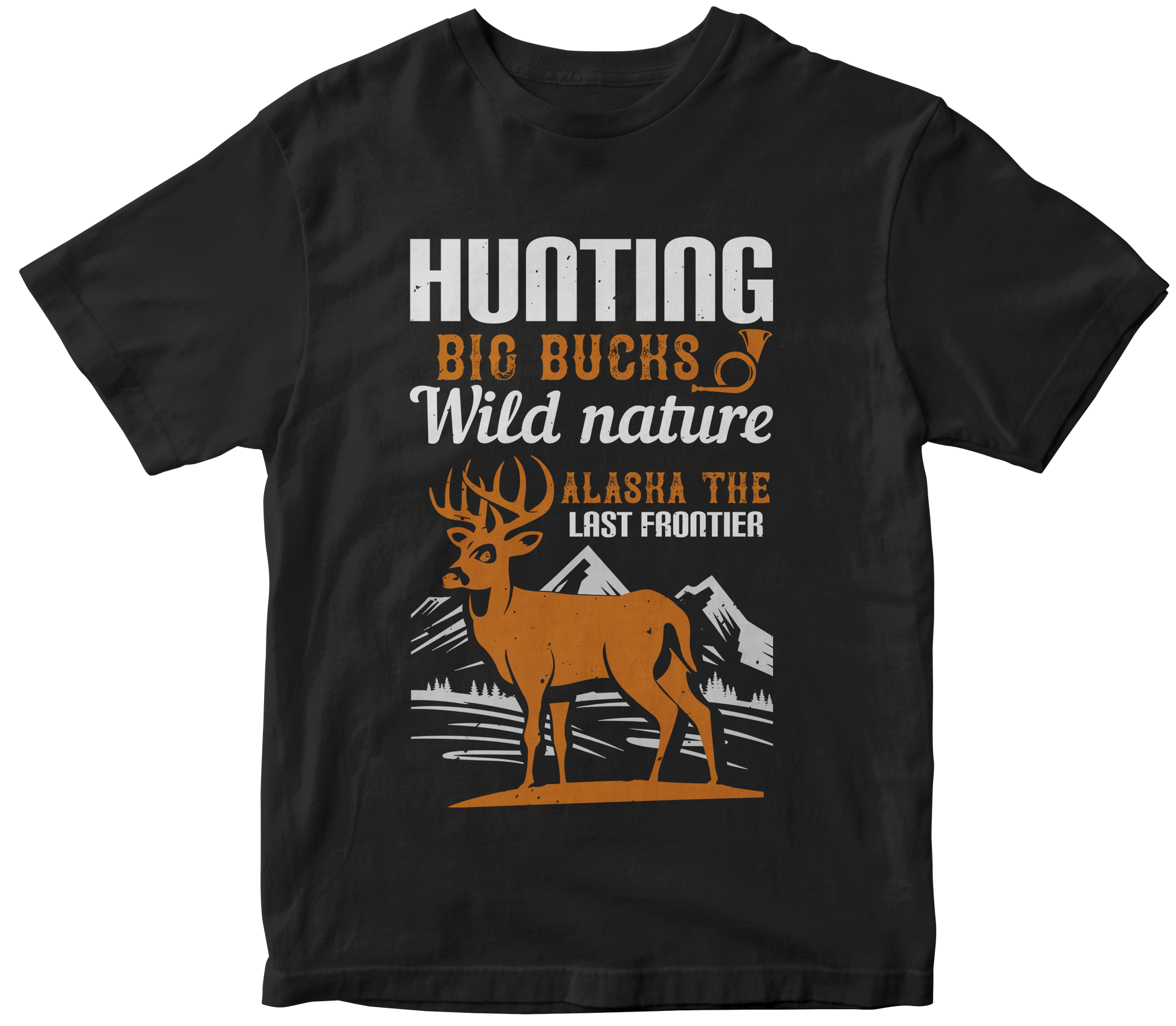 hunting big bucks wild nature alaska the last frontier - Premium t-shirt from MyDesigns - Just $19.95! Shop now at Lees Krazy Teez
