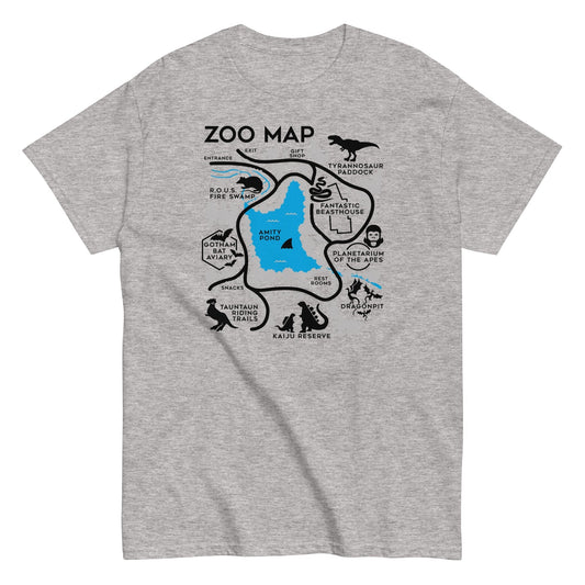Zoo map gotham bat aviary kaiju reserve t-shirt - Premium t-shirt from MyDesigns - Just $19.95! Shop now at Lees Krazy Teez