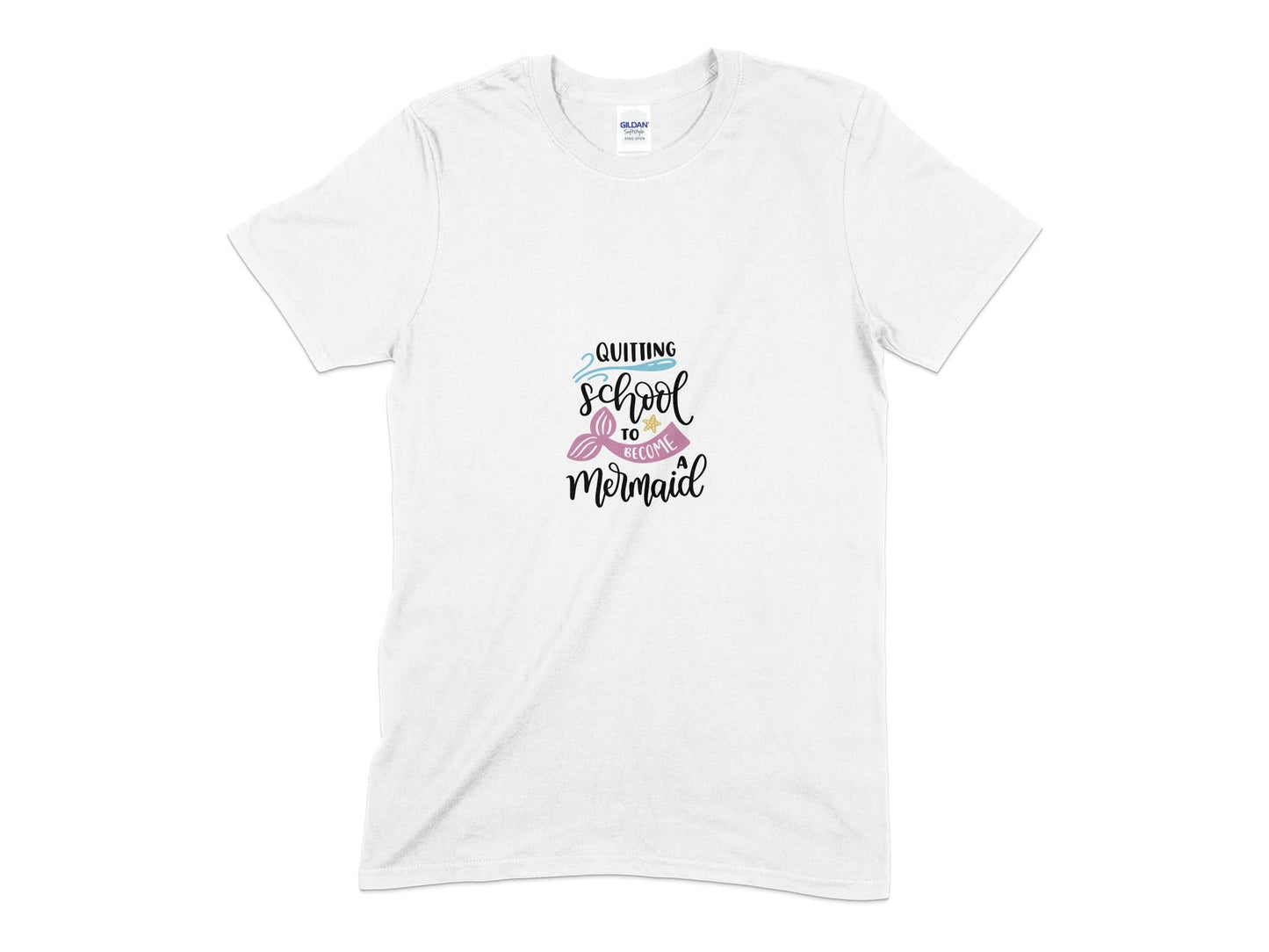 Quitting school to become mermaid t-shirt - Premium t-shirt from MyDesigns - Just $19.95! Shop now at Lees Krazy Teez