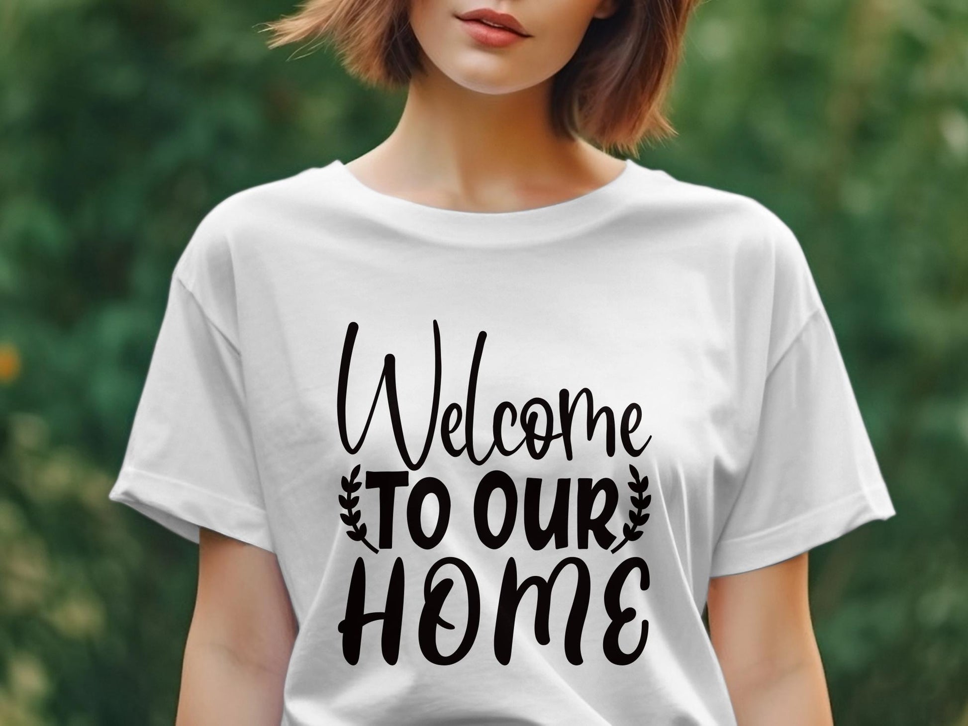 Welcome To Our Home Women's tee - Premium  from MyDesigns - Just $19.95! Shop now at Lees Krazy Teez