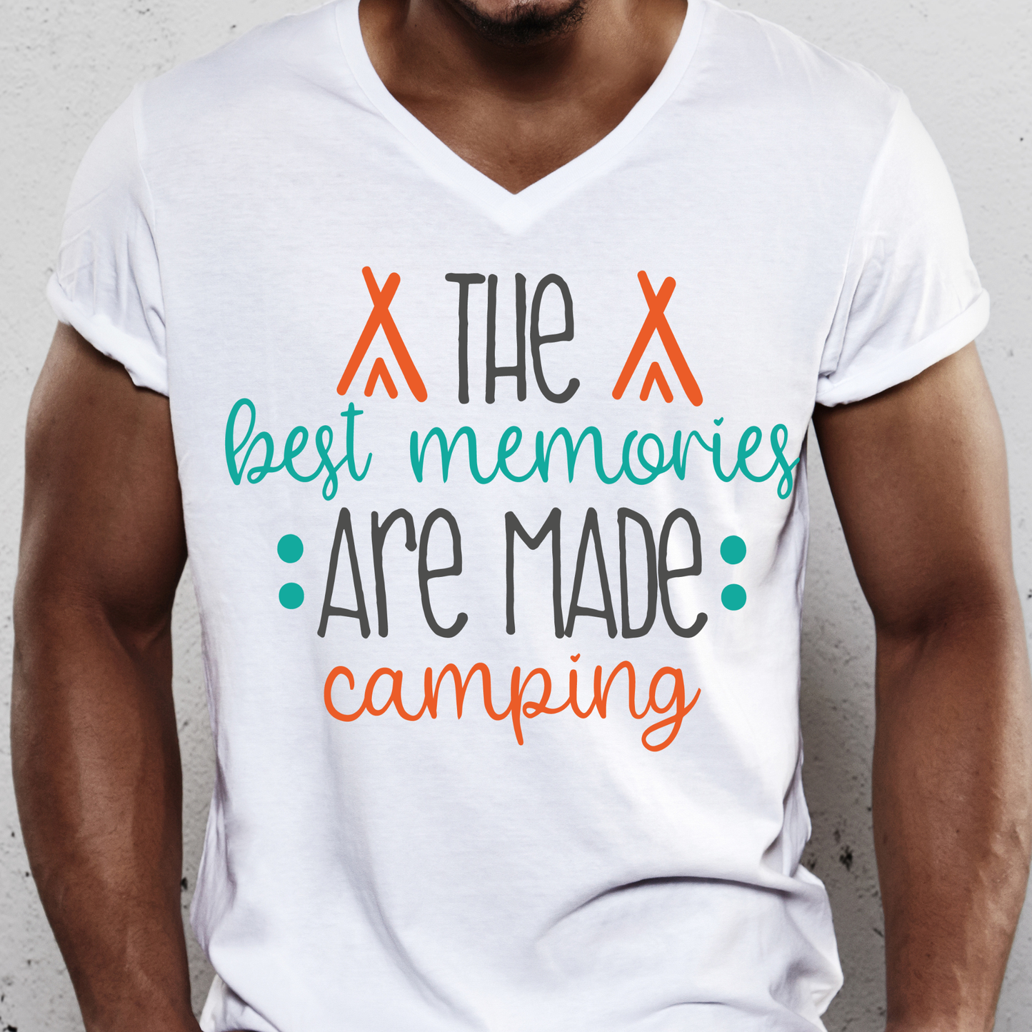 The best memories are made camping t-shirt - Premium t-shirt from MyDesigns - Just $21! Shop now at Lees Krazy Teez