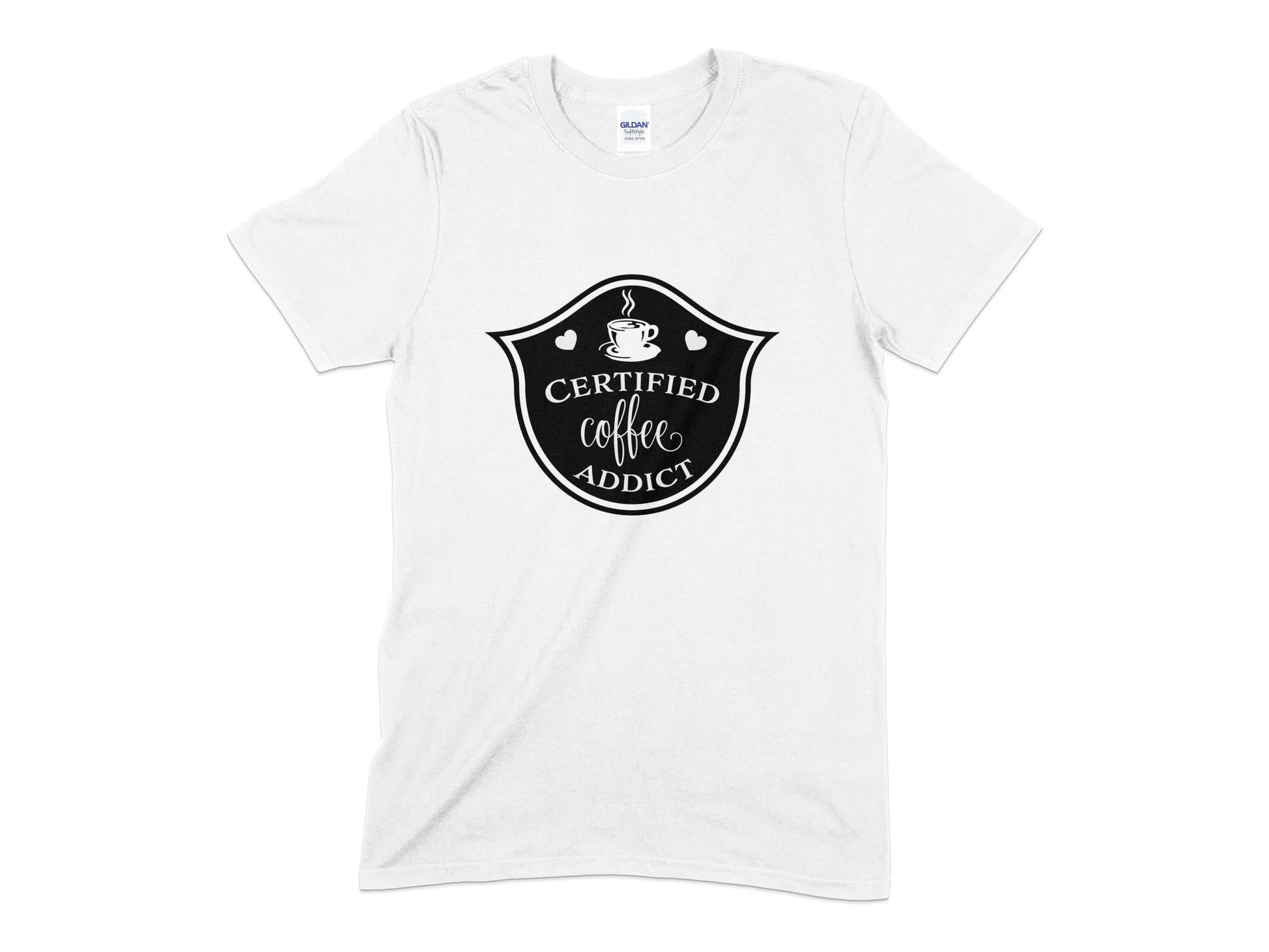 Certified coffee addict mens t-shirt - Premium t-shirt from MyDesigns - Just $19.95! Shop now at Lees Krazy Teez
