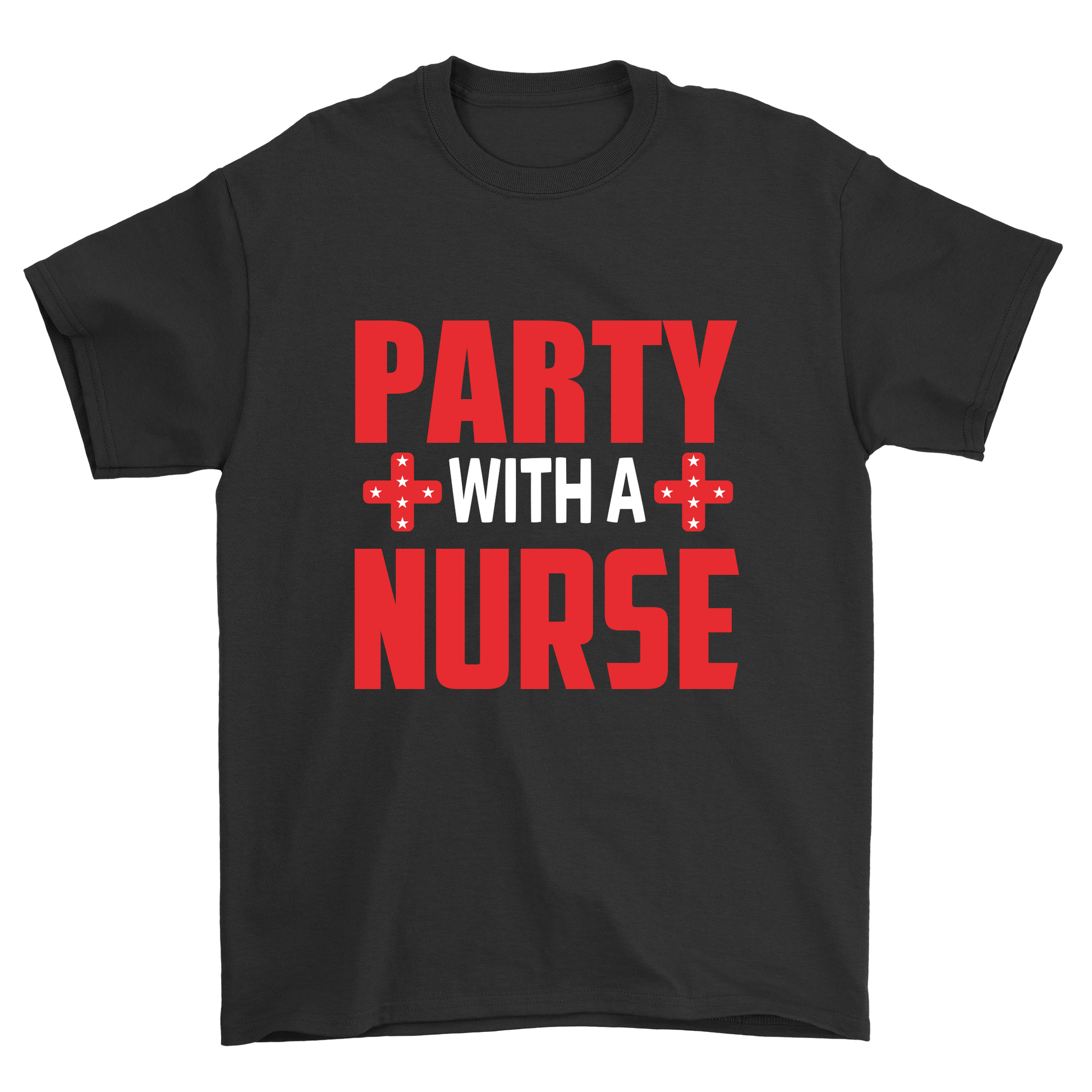 Party with a nurse t-shirt - Premium t-shirt from MyDesigns - Just $21.95! Shop now at Lees Krazy Teez