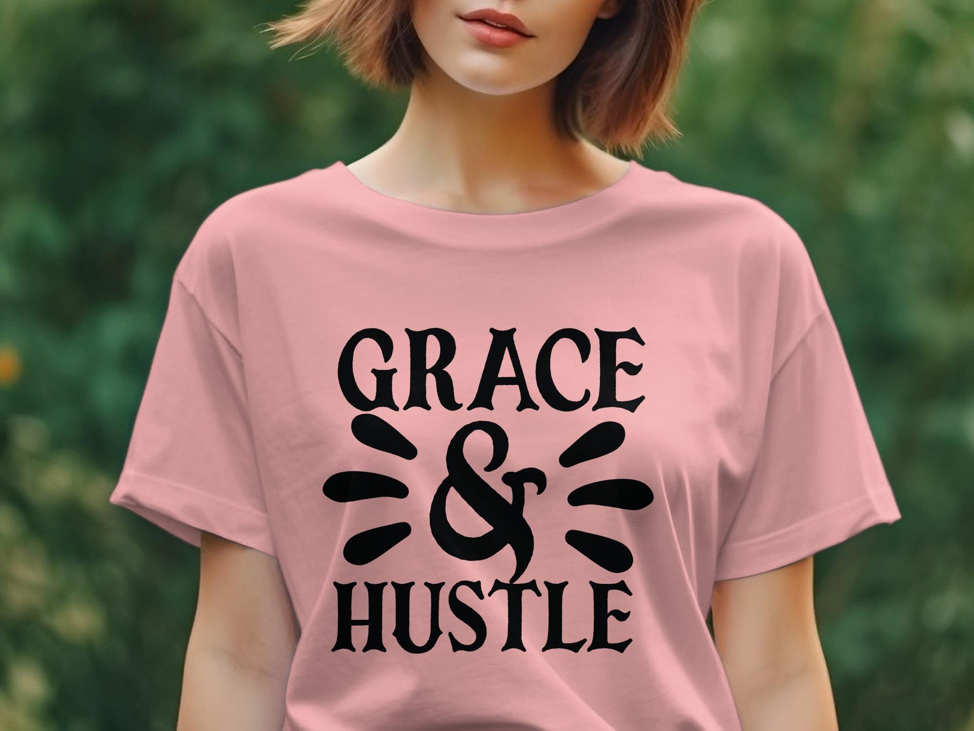 grace & hustle Women's Ladies t-shirt - Premium t-shirt from MyDesigns - Just $19.95! Shop now at Lees Krazy Teez