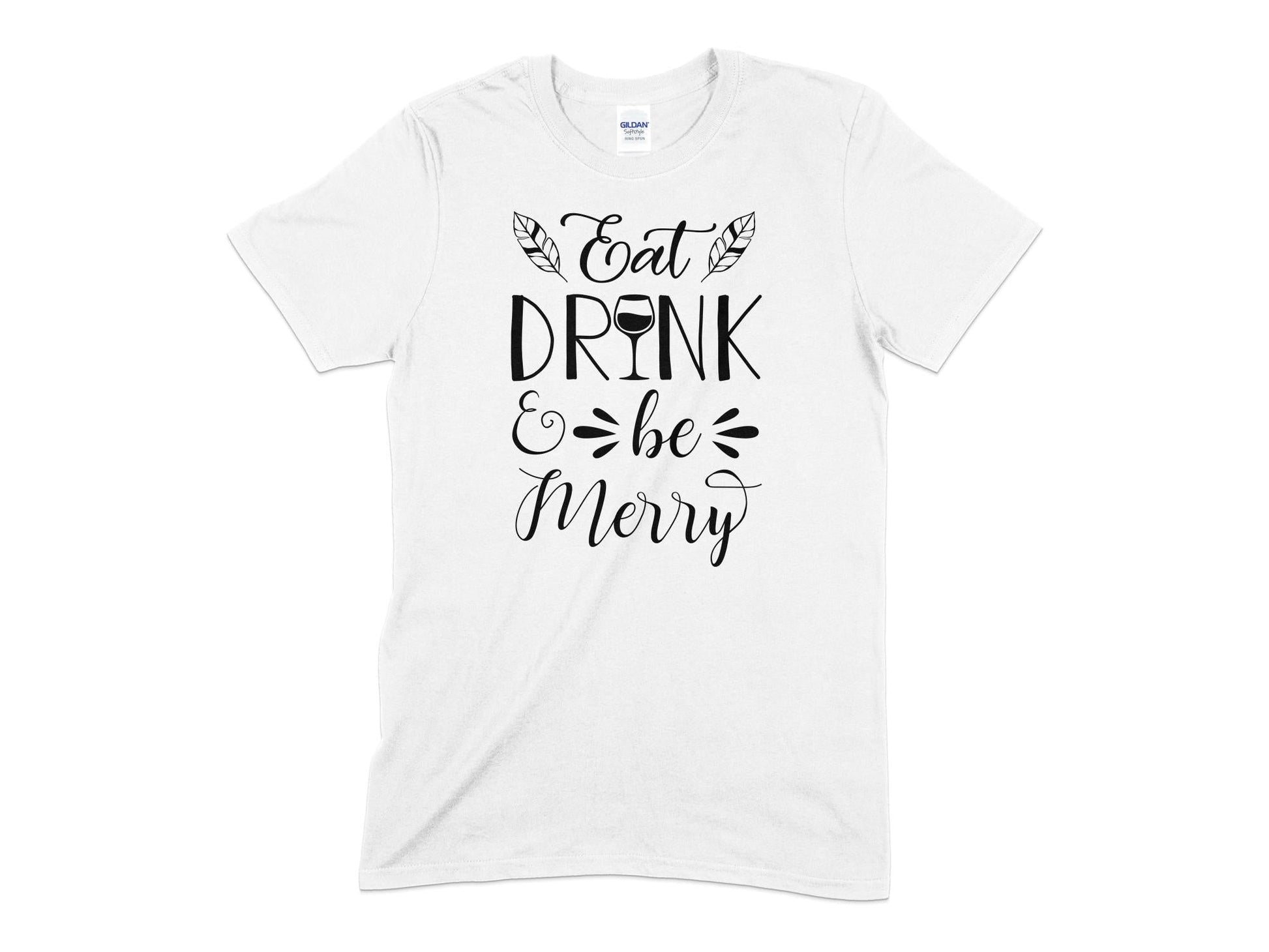 Eat drink be merry t-shirt - Premium t-shirt from MyDesigns - Just $19.95! Shop now at Lees Krazy Teez