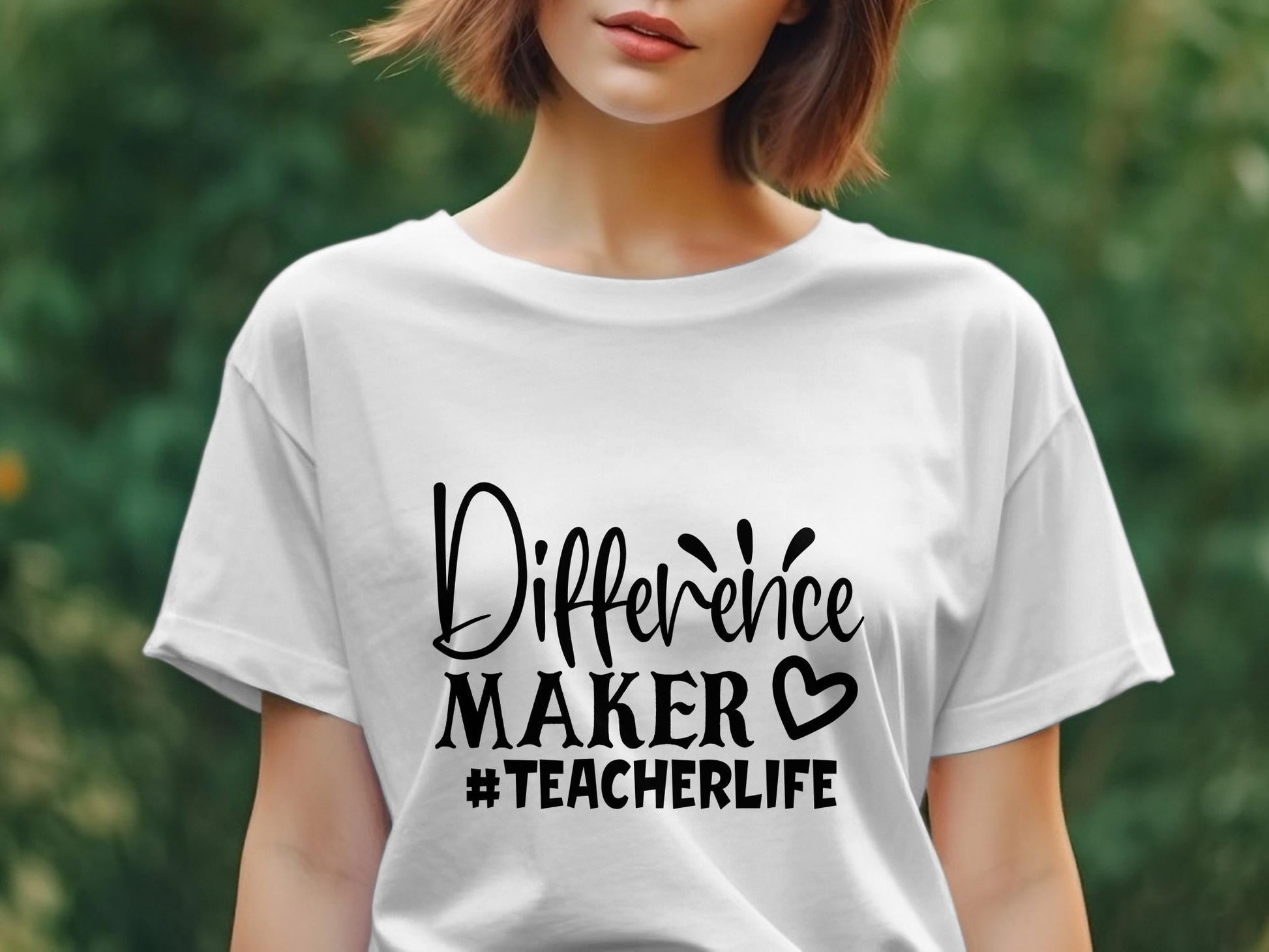 difference maker #teacherlife Women's awesome t-shirt - Premium t-shirt from MyDesigns - Just $21.95! Shop now at Lees Krazy Teez