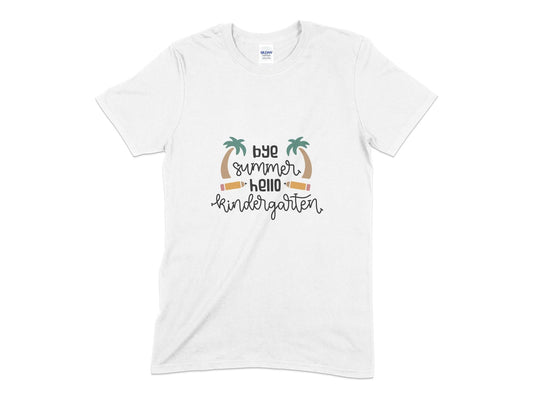 Bye summer hello kindergarten youth t-shirt - Premium t-shirt from MyDesigns - Just $18.95! Shop now at Lees Krazy Teez