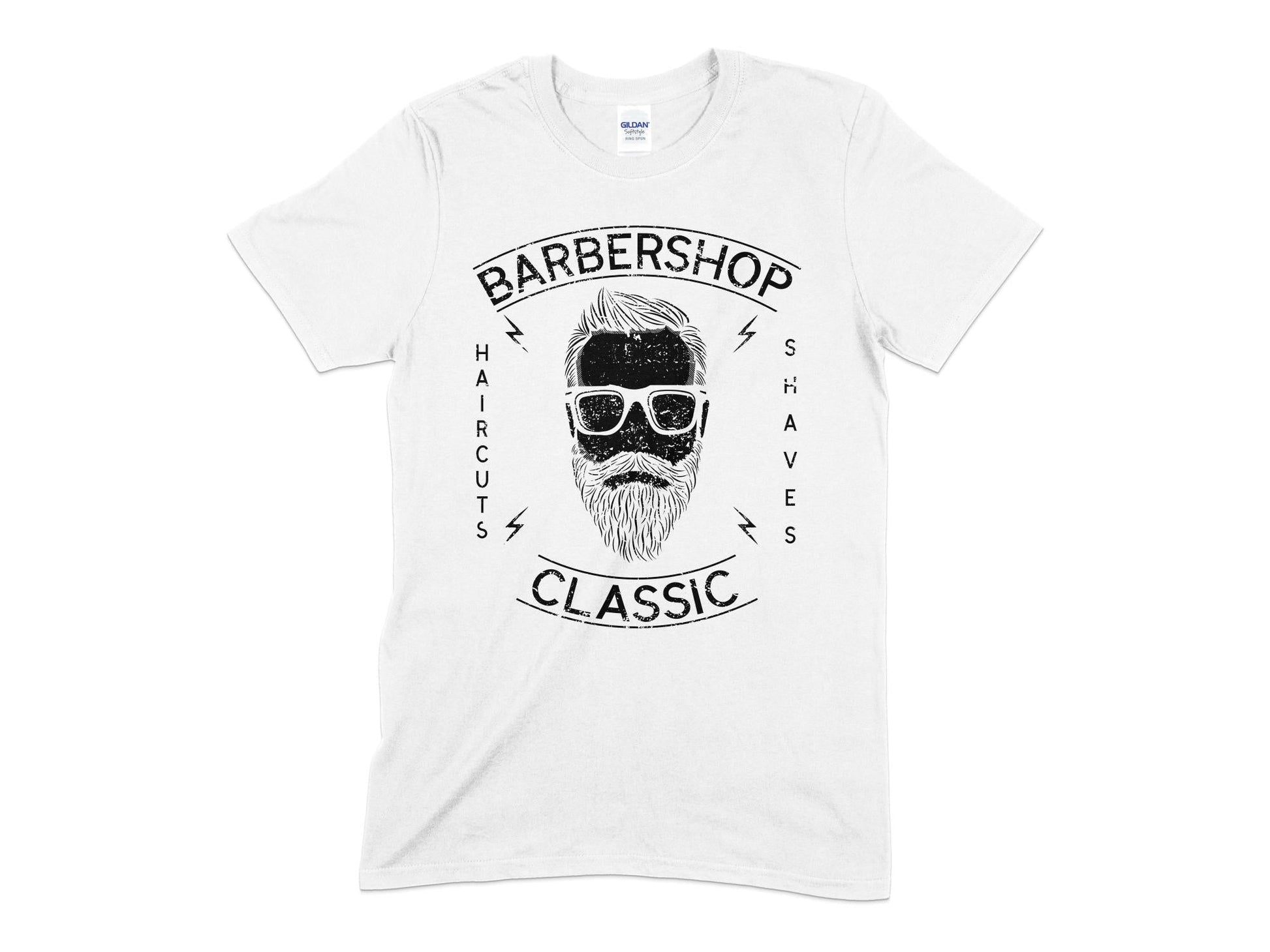 barber shop classic shaves haircuts t-shirt - Premium t-shirt from MyDesigns - Just $19.95! Shop now at Lees Krazy Teez