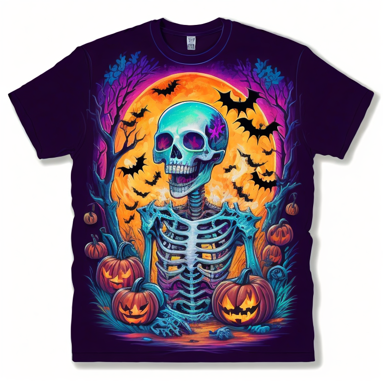 Emo Skeleton creepy Halloween vector art t-shirt - Premium t-shirt from Lees Krazy Teez - Just $19.95! Shop now at Lees Krazy Teez