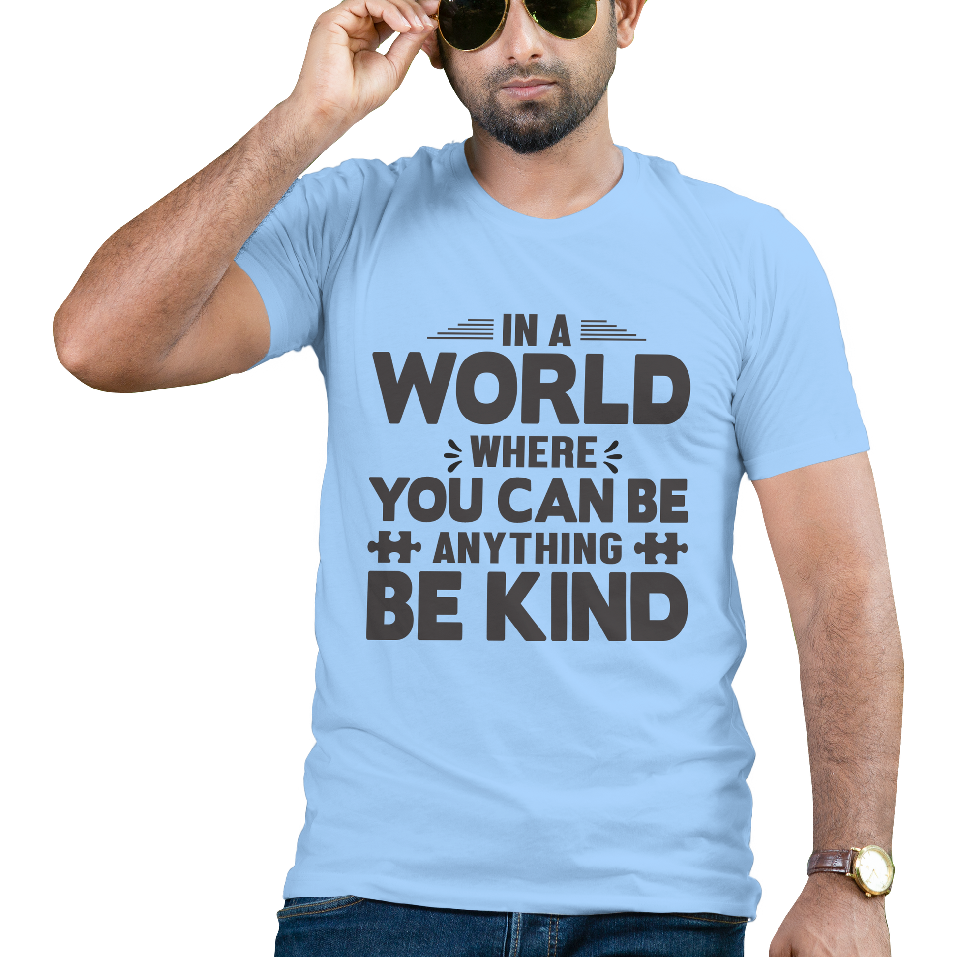 In a world where you can be anything be kind t-shirt - Premium t-shirt from MyDesigns - Just $19.95! Shop now at Lees Krazy Teez