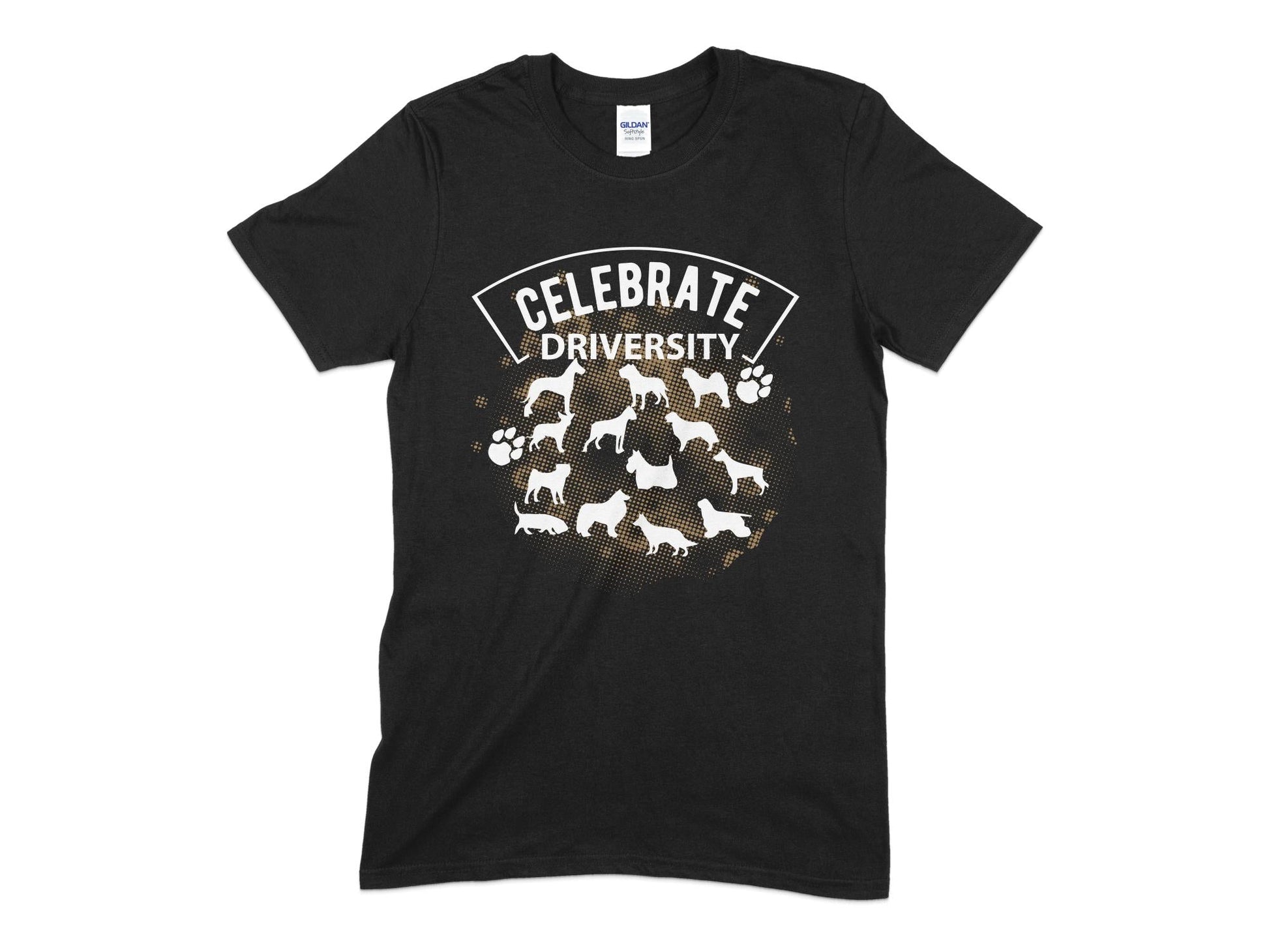 Celebrate driversity dogs puppies t-shirt - Premium t-shirt from MyDesigns - Just $19.95! Shop now at Lees Krazy Teez