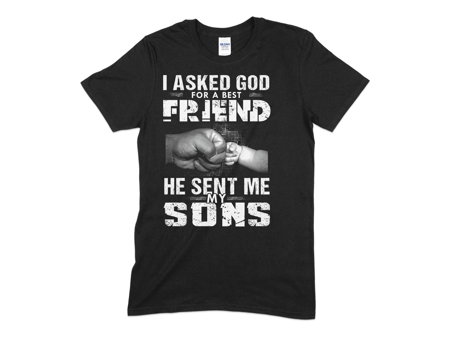 I asked God for a best friend t-shirt - Premium t-shirt from MyDesigns - Just $19.95! Shop now at Lees Krazy Teez