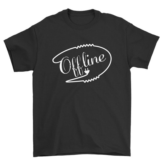 Offline offline offline mens womens unisex t-shirt - Premium t-shirt from MyDesigns - Just $21.95! Shop now at Lees Krazy Teez
