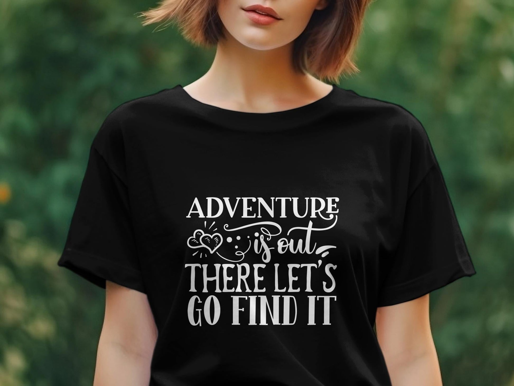 Adventure is out there let's go find it women's tee - Premium t-shirt from MyDesigns - Just $21.95! Shop now at Lees Krazy Teez