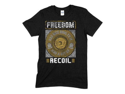Gun Control Freedom Recoil veteran Unisex Women's Men's t-shirt - Premium t-shirt from MyDesigns - Just $21.95! Shop now at Lees Krazy Teez