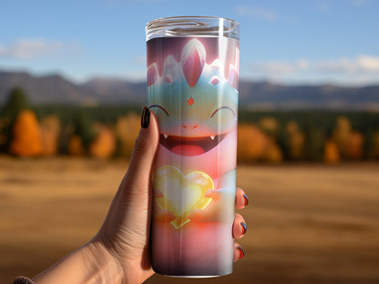 Cute tiny monster tumbler wrap 20oz skinny tumbler - Premium tumbler from MyDesigns - Just $26.95! Shop now at Lees Krazy Teez