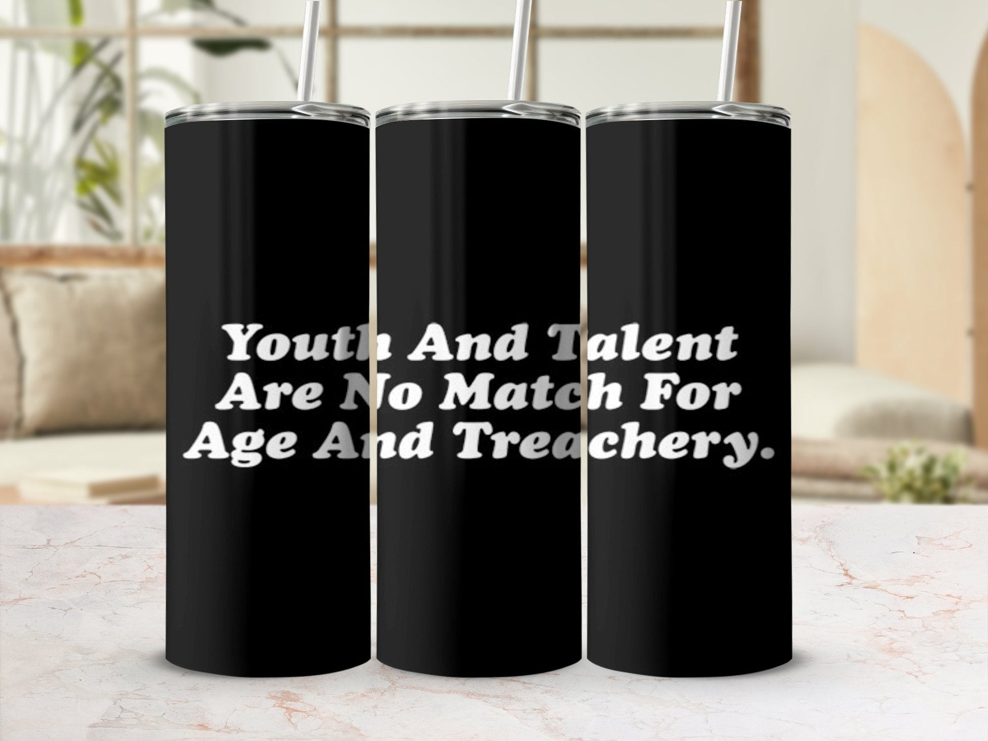 Youth and talent are no match for age 20oz tumbler - Premium tumbler from MyDesigns - Just $26.95! Shop now at Lees Krazy Teez