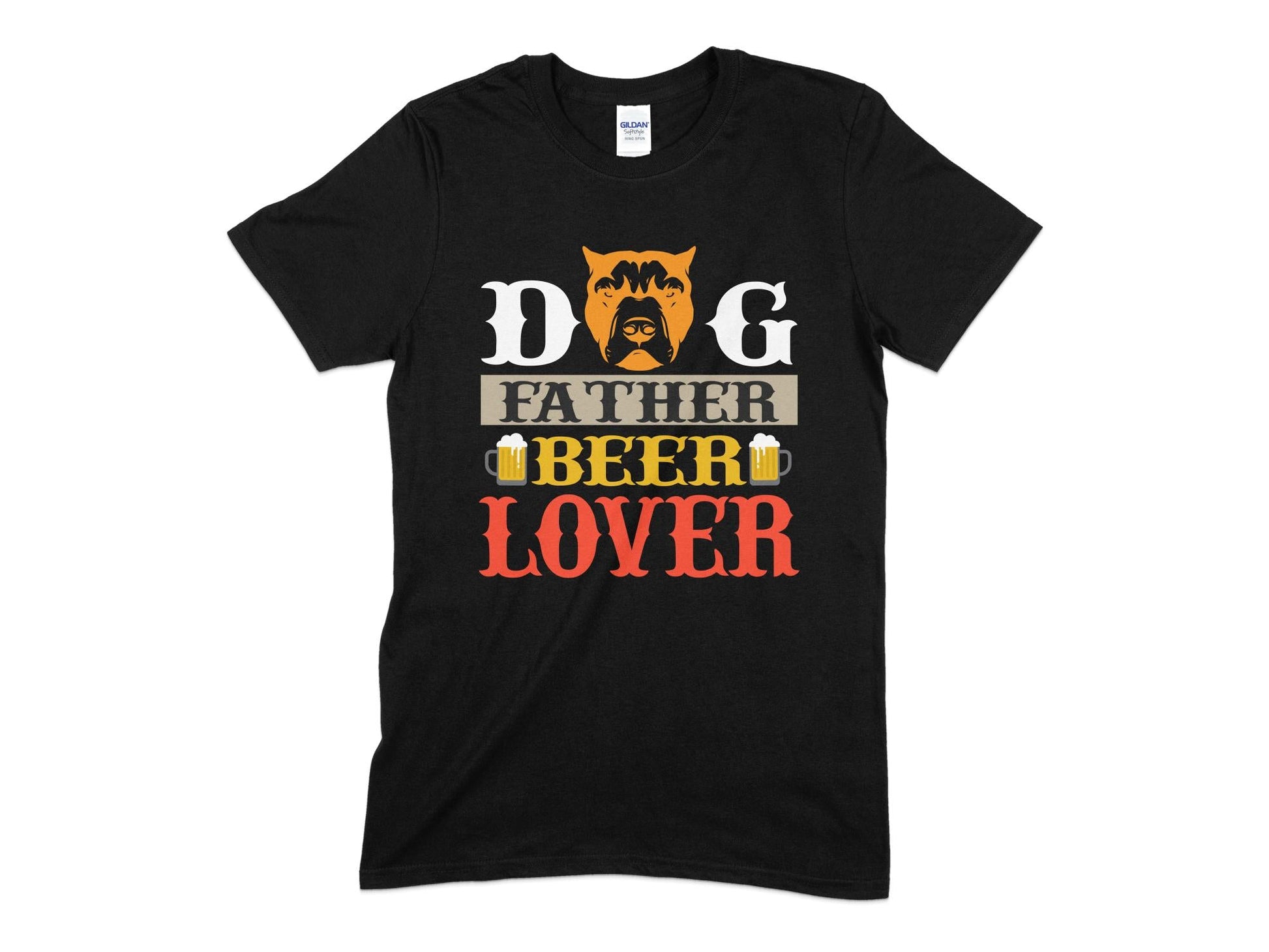 Dog Father Beer Lover drinking t-shirt - Premium t-shirt from MyDesigns - Just $19.95! Shop now at Lees Krazy Teez