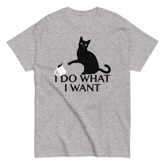Black cat i do what i want Men's t-shirt - Premium t-shirt from MyDesigns - Just $19.95! Shop now at Lees Krazy Teez