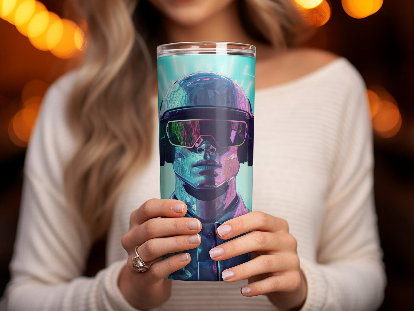 3d splash art military soldier 20oz skinny tumbler - Premium tumbler from MyDesigns - Just $29.95! Shop now at Lees Krazy Teez