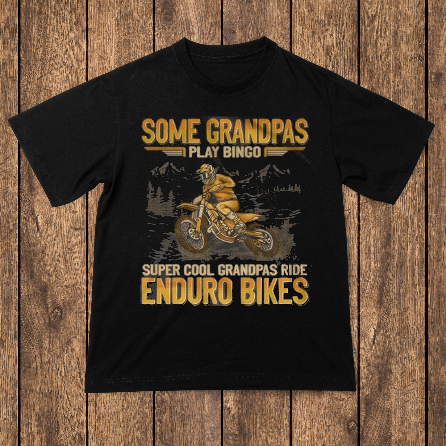 Some Grandpas play bingo super cool Grandpas ride enduro bikes - Premium t-shirt from MyDesigns - Just $16.95! Shop now at Lees Krazy Teez