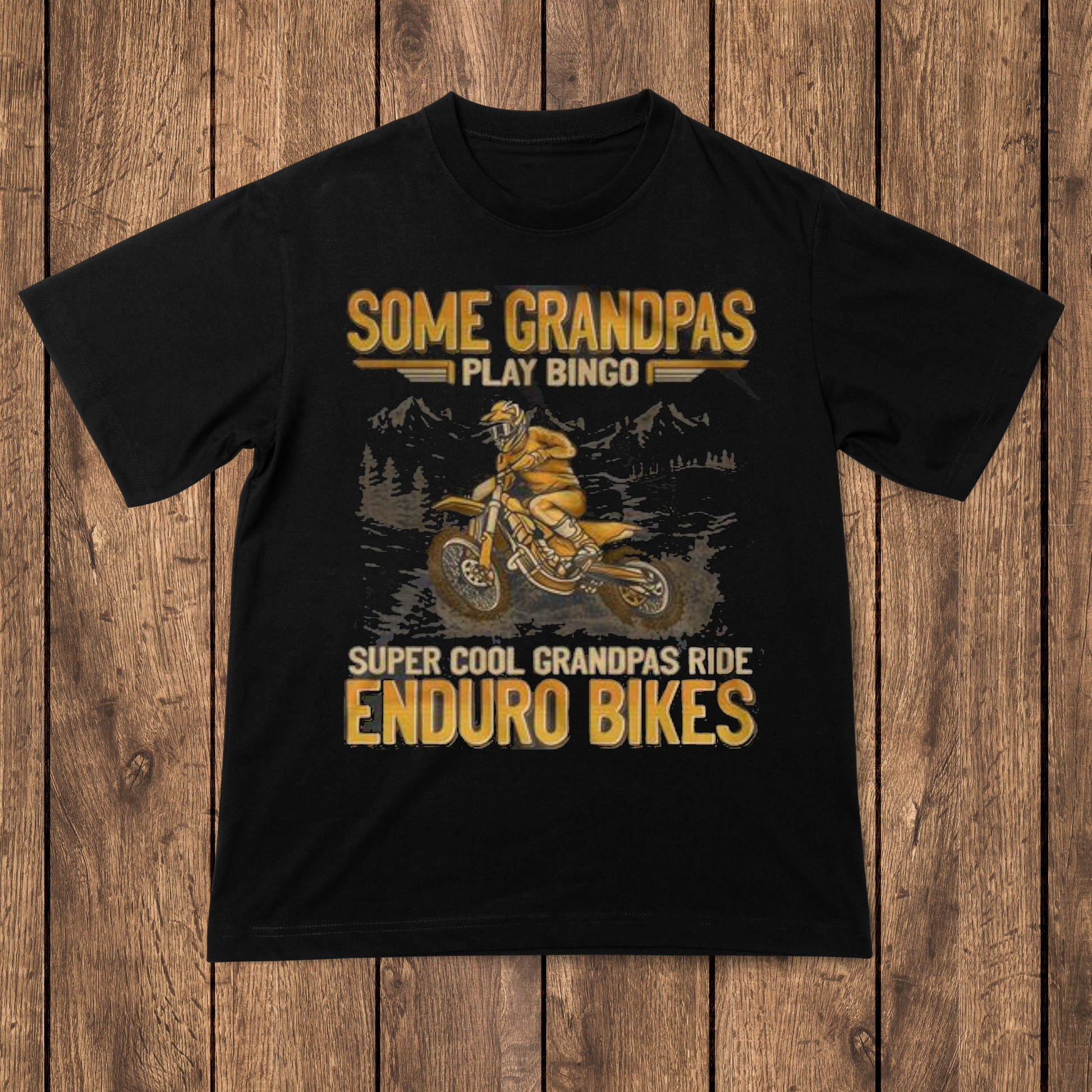 Some Grandpas play bingo super cool Grandpas ride enduro bikes - Premium t-shirt from MyDesigns - Just $16.95! Shop now at Lees Krazy Teez