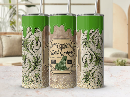 Toad Warts Straight - 20oz skinny sublimation tumbler - Premium tumbler from MyDesigns - Just $29.95! Shop now at Lees Krazy Teez
