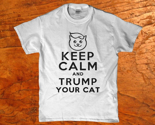Keep calm and Trump your cat Men's t-shirt - Premium t-shirt from Lees Krazy Teez - Just $19.95! Shop now at Lees Krazy Teez