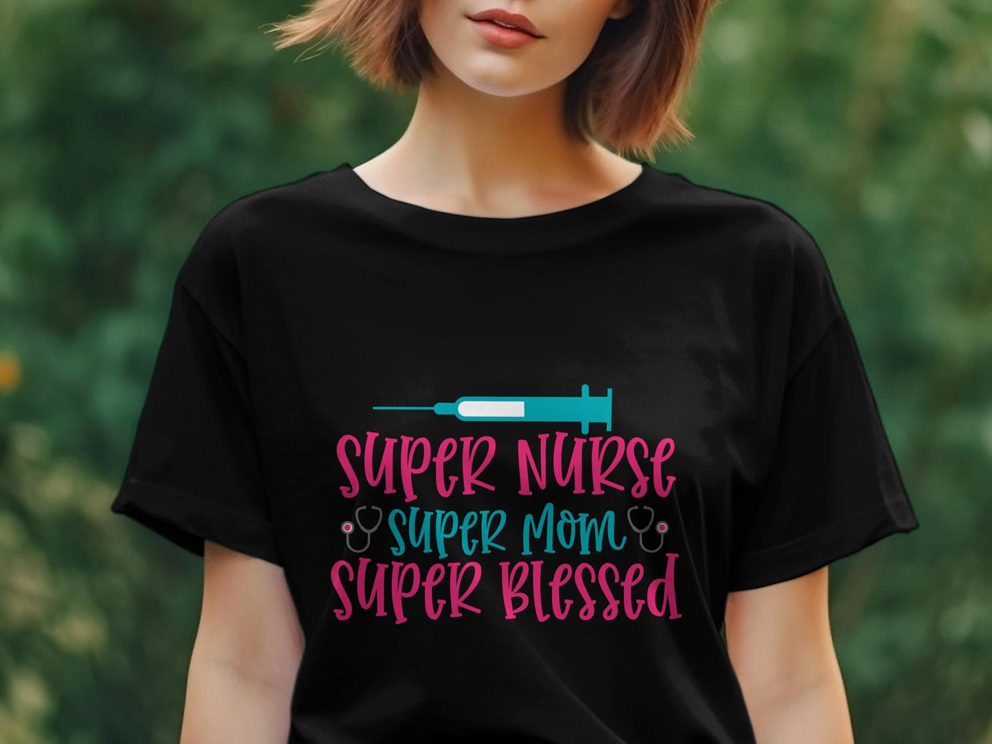 Super Nurse Super Mommy mothers day shirt - Premium t-shirt from MyDesigns - Just $19.95! Shop now at Lees Krazy Teez